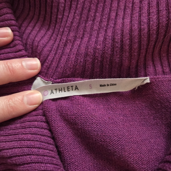 Athleta Vibrant Purple Long Sleeve Dress - Picture 2 of 6